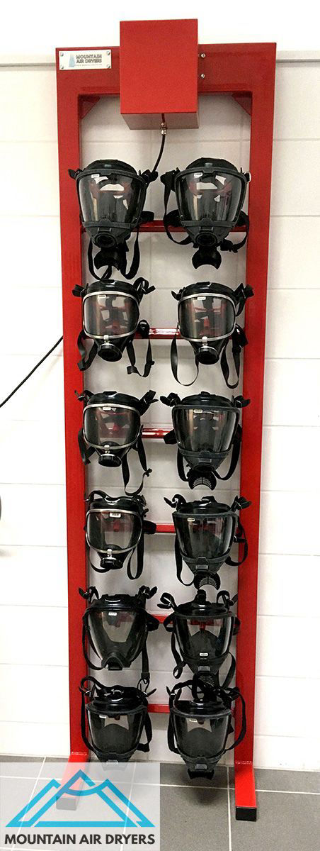 Firefighter Mask Dryer rack | Mountain Air Dryers
